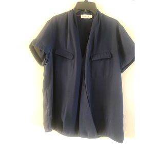 Dark blue Swedish fashion blouse